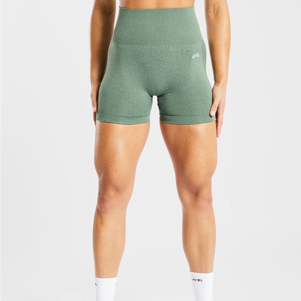 Empower Seamless Shorts - Olive Marl